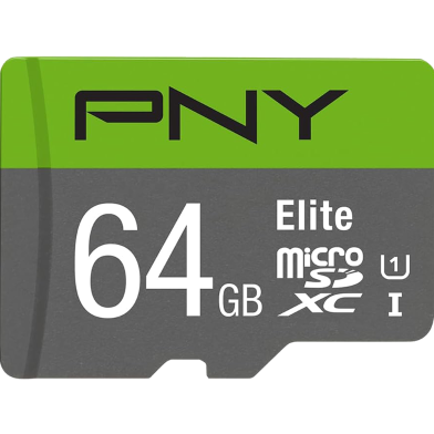 PNY Elite Class 10 U1 64GB Micro SD Memory Card image