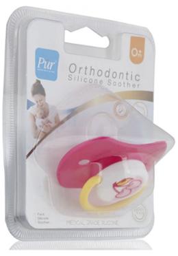 PUR – Soothers w-Silicone Teats (0-6 mos)Pink image