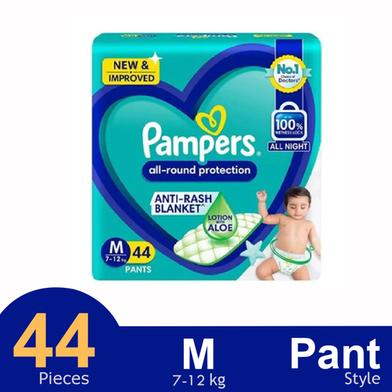 Pampers Diaper Pant System Baby Diaper (M Size) (7-12kg) (44Pcs) image