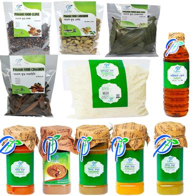 Panash Food Ramadan Grocery Deal (Chinigura Rice, Mustard Oil, Cinnamon, Cardamom, Cloves, Bay Leaves, Biryani Masala, Turmeric, Coriander, Coriander, Cumin) image