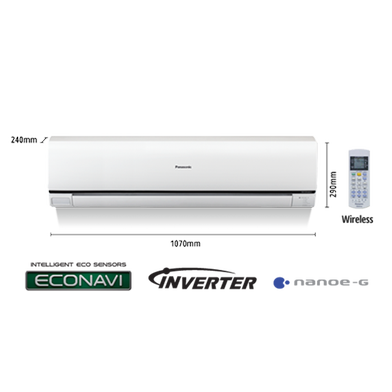 Panasonic 2.0HP Econavi Inverter Deluxe Air Conditioner CS-S18PKH image