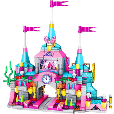 Panlos 566 Pcs Castle Lego 12 in 1 City Building Block for Kids 25 Play Style image