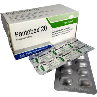 Pantobex 20 mg - 10's Strip Tablet image