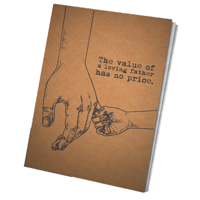 Paper Tree Vintage Notebook Sketchbook Drawing Sketchpad- THE VALUE OF LOVING FATHER image
