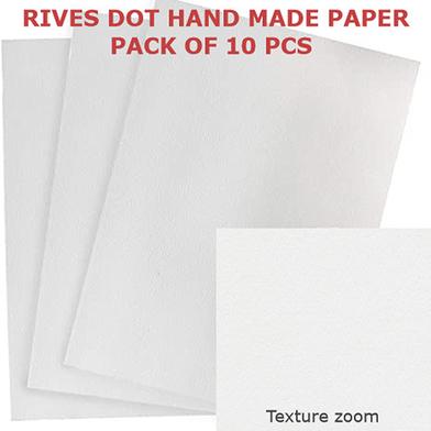 Papertree Rives Dot Bright White water color acrylic and oil color painting paper image