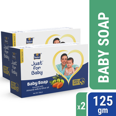 Parachute Just for Baby - Baby Soap 125g Pack of 2 Combo (125g x 2) image