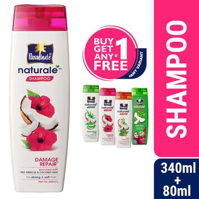 Parachute Naturale Shampoo Damage Repair 340ml (80ml Shampoo Free) image