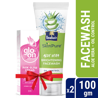 Parachute SkinPure Aloe Vera Brightening Facewash (Oil Control) 100gm image