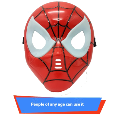 Party Led Light Spiderman Face Mask For Children / Elders (Red) (spmn_mask_pride_4363511574) Spiderman image