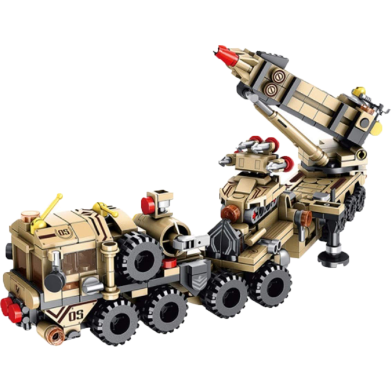 Patriot Air Defense Missile Truck Bricks Model 12 In 1 Building Blocks Set image