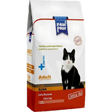 Paw Paw Adult Cat Food Fish Flavour 1 kg image