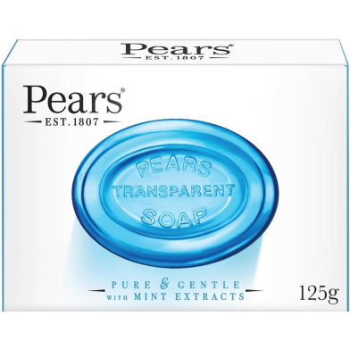 Pears Pure and Gentle With Mint Soap 125 gm image