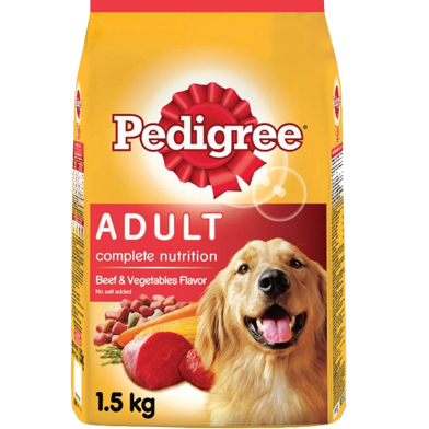 Pedigree Adult 1Plus Years Beef and Vegetables Flavor 1.5 kg image