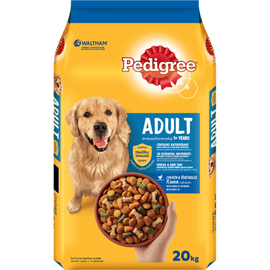 Pedigree Adult 1Plus Years Dog Food Chicken and Vegetables Flavor 20 kg image