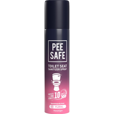 Pee Safe Toilet Seat Sanitizer Spray Floral 75 ml image
