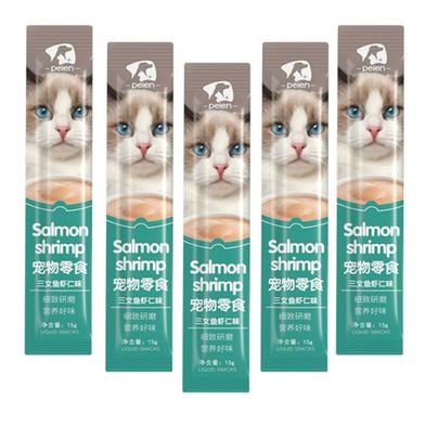 Pelen Creamy Cat Treats 15G Salmon And Shrimp Flavour image