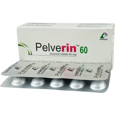 Pelverin 60mg Tablet 10's Strip image