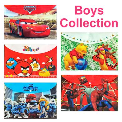 Pentagon File for Boys (FC-8008) (The Smurfs, Spiderman, The World of Cars, Angry Brids, Phoo) image