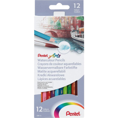 Pentel 12 Water Color Pencils Set image