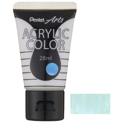 Pentel Acrylic Color 28ML - IRIDESCENT Pearl Blue image