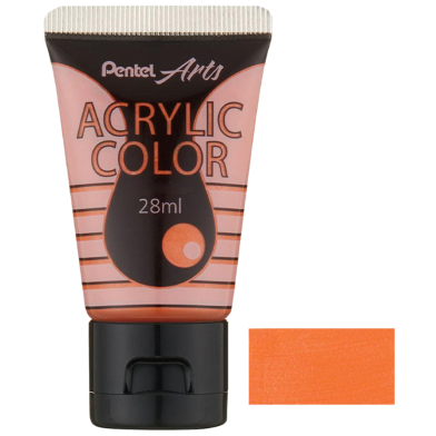 Pentel Acrylic Color 28ML - Metallic Orange image