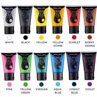 Pentel Arts Acrylic Paint 12 Colours Set image