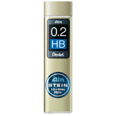 Pentel Ain Stein Mechanical Pencil Lead - 0.2 mm - HB - 20 Leads image