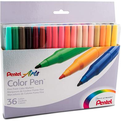Pentel Arts Color Pen Assorted 36 Color Set image