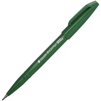 Pentel Brush Sign Pen - Green image