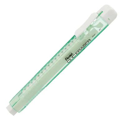 Pentel Clic Eraser ZE81-Transparent Green Barrel White(NON PVC) image