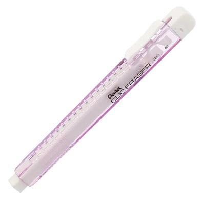 Pentel Clic Eraser ZE81-Transparent Violet Barrel White(NON PVC) image