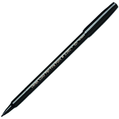 Pentel Color Pen Single Color Black image