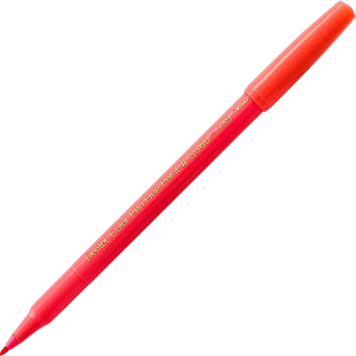 Pentel Color Pen Single Color Coral Pink image