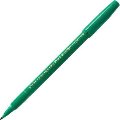 Pentel Color Pen Single Color Green image