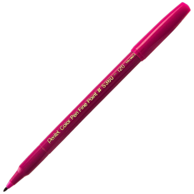Pentel Color Pen Single Color Megenta image