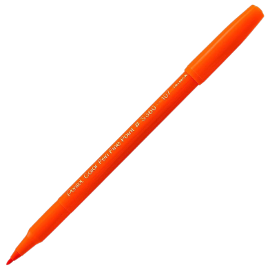 Pentel Color Pen Single Color Orange image