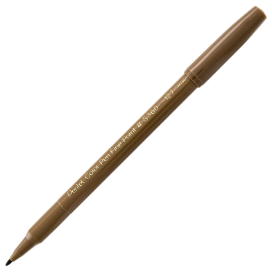Pentel Color Pen Single Color Raw Umber image