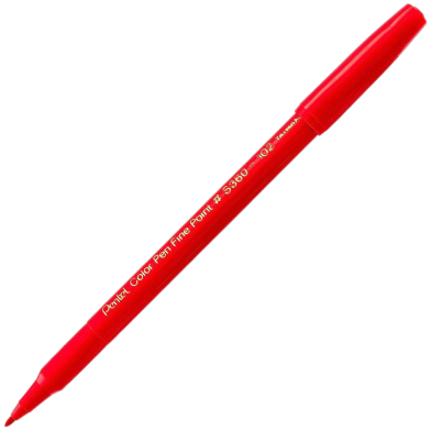 Pentel Color Pen Single Color Red image