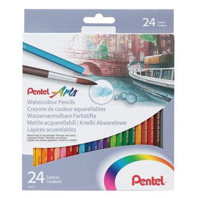 Pentel Colouring Pencils - Water Soluble - 24 Colours image