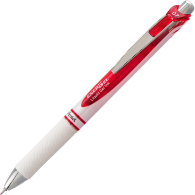 Pentel Energel Needle 0.7mm Gel Pen Red Ink image