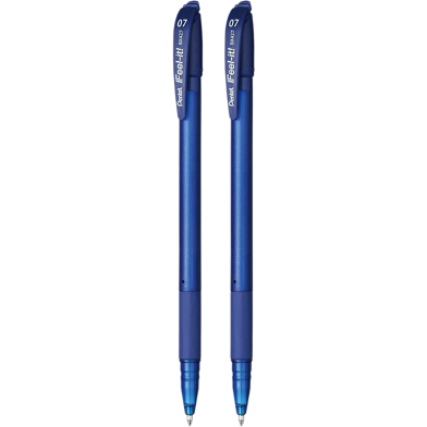 Pentel Feel IT 0.7mm Ball Pen Blue Ink 2 Pcs image