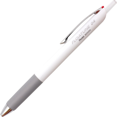 Pentel Floatune BZN204-BX Retractable Ballpoint Pen - 0.4 Mm Red image