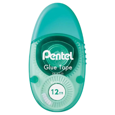 Pentel Glue Tape Green 6mm X 12M image