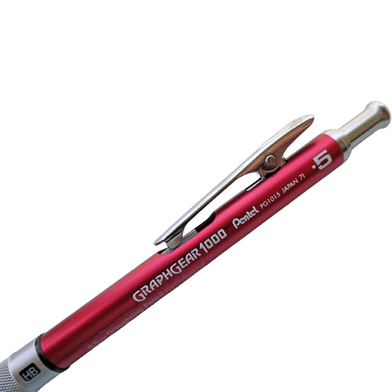 Pentel Graph Gear Automatic Drafting Pencil 1000 (0.5mm) - Red - PG1015C-BX  : Pentel