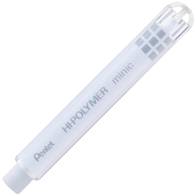 Pentel Hi-polymer Minic (6.8mm) Eraser (non Pvc)-White image