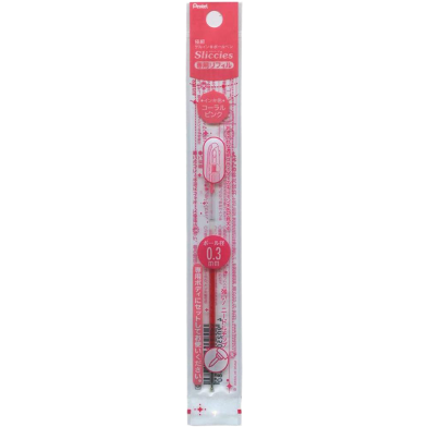 Pentel I Plus Refill Slices Ink (0.3mm) - CORAL Pink image