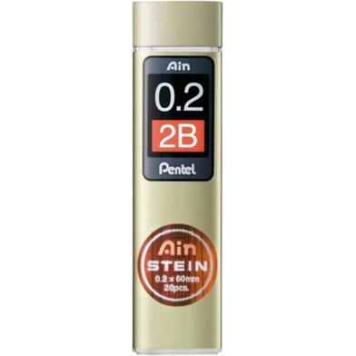 Pentel Ain Stein Mechanical Pencil Lead 0.2mm 2B 20 Leads image