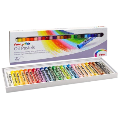 Pentel Oil Pastel 25 Color Set image