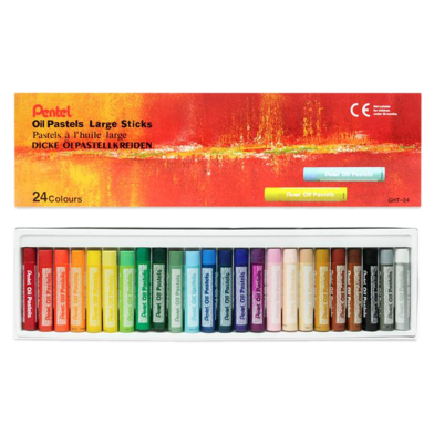 Pentel Oil Pastel Large Stick 24 Colors Set image