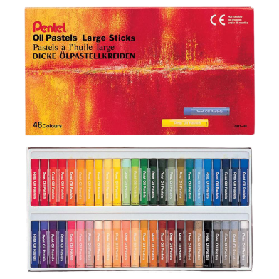 Pentel Oil Pastel Large Stick 48 Colors Set image